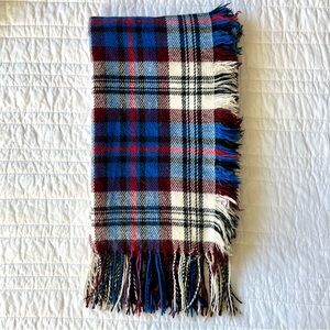 Madewell Soft Plaid Blanket Scarf Blue/White/Maroon